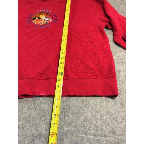 Vintage 90s The Lion King Crewneck Sweater Disney XL Simba Pumbaa Timon Rafiki - Picture 7 of 7